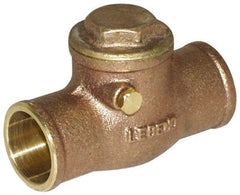 Legend Valve - 1/2" Cast Brass Check Valve - Service Check Valve, Sweat, 200 WOG - Eagle Tool & Supply