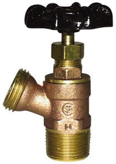 Legend Valve - 1/2" Pipe, Cast Brass, MNPT x MGHT End Connection, Boiler Drain Valve - Lead Free, Use with Potable Water Applications - Eagle Tool & Supply