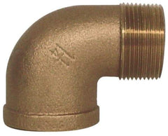 Legend Valve - Class 125, 3/4" Internal Pipe, Bronze 90° Street Elbow - FNPT x MNPT - Eagle Tool & Supply
