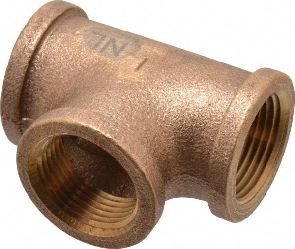 Legend Valve - Class 125, 1" Internal Pipe, Bronze Tee - FNPT x FNPT - Eagle Tool & Supply
