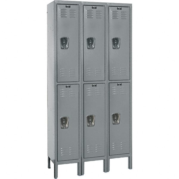 Hallowell - 6 Door, 2 Tier, Premium Wardrobe Lockers - Eagle Tool & Supply