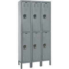 Hallowell - 6 Door, 2 Tier, Premium Wardrobe Lockers - Eagle Tool & Supply