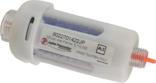 PRO-SOURCE - 15 CFM at 100 psi Inlet, Desiccant Air Dryer - 1/4" NPT Inlet/Outlet x 3-3/4" Long x 1-11/16" Wide x 1.74" High - Eagle Tool & Supply