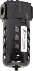 PRO-SOURCE - Filter Automatic Drop Leg Drain with Poly Bowl - 6-1/2" High x 2-3/4" Wide, For Use with Compressed Air Systems - Eagle Tool & Supply