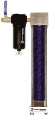 PRO-SOURCE - 1/2" NPT Port 2 Piece Filter-Desiccant Dryer FRL Unit - Zinc Bowl, 40 SCFM, 120 Max psi, 21" High, Manual Drain - Eagle Tool & Supply