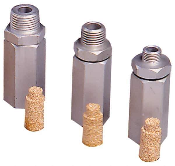 PRO-SOURCE - 3/8" Outlet, 500 Max psi, Inline Filters, Regulators & Lubricators - Inline Filters, 2-5/16" Long x 3/4" Wide - Eagle Tool & Supply