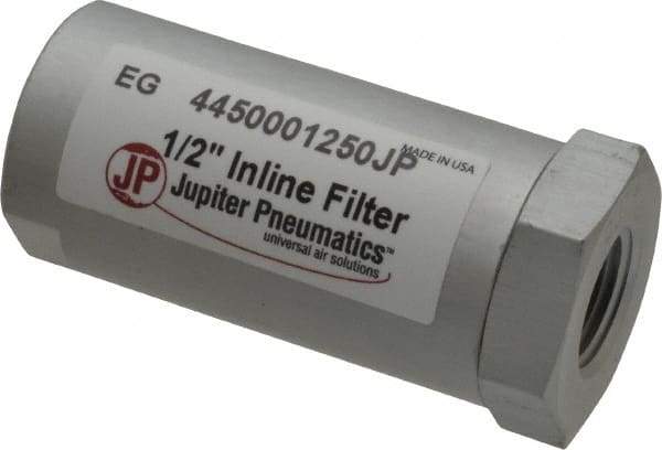 PRO-SOURCE - 1/2" Outlet, 500 Max psi, Inline Filters, Regulators & Lubricators - Inline Filters, 3-1/4" Long x 1-1/2" Wide - Eagle Tool & Supply