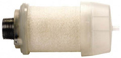 PRO-SOURCE - 1/8 Male NPT, 5/8" Hex, 3-1/8" OAL, Reclassifier/Muffler - 300 Max psi, 160 CFM, Aluminum - Eagle Tool & Supply