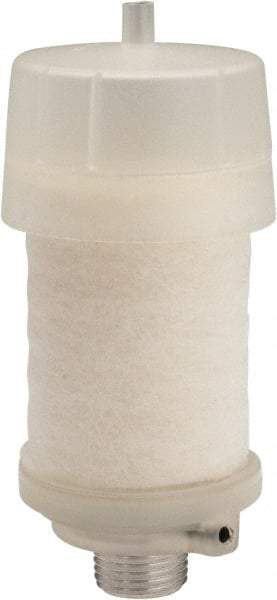 PRO-SOURCE - 1/2 Male NPT, 1" Hex, 4-3/4" OAL, Reclassifier/Muffler - 300 Max psi, 160 CFM, Aluminum - Eagle Tool & Supply