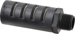 PRO-SOURCE - 1/2 Male NPT, 1" Hex, 3-35/64" OAL, Muffler - 150 Max psi, Glass Filled Nylon - Eagle Tool & Supply