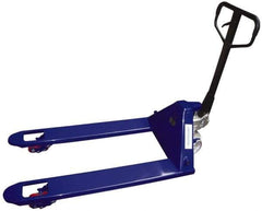 Value Collection - 7,700 Lb Capacity, 7-1/2" Lift Economy Heavy-Duty Pallet Truck - 3" Min Lift Height, 48" Fork Length x 27" Fork Width, 27" Overall Width - Eagle Tool & Supply
