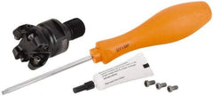 Kennametal - 38.1mm Cutting Diam, 1-1/2" Max Depth of Cut, Modular Connection Indexable Copy End Mill - 4 Inserts, RP.T 1204M0.. Insert, BMD Toolholder, Through Coolant - Eagle Tool & Supply