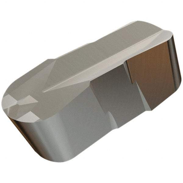Iscar - 500250GIP Grade IC20, 5mm Cutting Width Carbide Grooving Insert - 11.3mm Max Depth of Cut, Neutral, 2.5mm Corner Radius, Uncoated - Eagle Tool & Supply