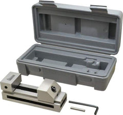 Gibraltar - 1-31/32" Jaw Width, 65mm Jaw Opening Capacity, 0.984" Jaw Height, Toolmaker's Vise - Flat Jaw, 0.003" Parallelism, 0.005" Squareness, 135mm OAL x 1.97" OAH - Eagle Tool & Supply