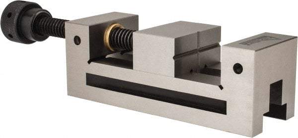 Gibraltar - 2-7/8" Jaw Width, 3-7/8" Jaw Opening Capacity, 1-3/8" Jaw Height, Toolmaker's Vise - Flat Jaw, 0.00012" Parallelism, 0.0002" Squareness, 254mm OAL x 3-29/32" OAH - Eagle Tool & Supply