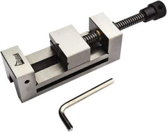 Gibraltar - 2.48" Jaw Width, 3.43 Jaw Opening Capacity, 1.26" Jaw Height, Toolmaker's Vise - Flat Jaw, 0.00012" Parallelism, 0.0002" Squareness, 230mm OAL x 2.48" OAH - Eagle Tool & Supply