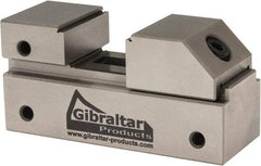 Gibraltar - 1" Jaw Width, 13/16" Jaw Opening Capacity, 3/8" Jaw Height, Toolmaker's Vise - Flat Jaw, 0.0001" Parallelism, 0.0001" Squareness, 2.55" OAL x 1-3/16" OAH - Eagle Tool & Supply