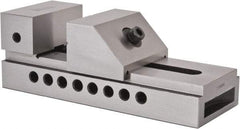 Gibraltar - 3" Jaw Width, 3-3/8" Jaw Opening Capacity, 4" Jaw Height, Toolmaker's Vise - Flat Jaw, 0.005" Parallelism, 0.005" Squareness, 7-1/2" OAL x 2.76" OAH - Eagle Tool & Supply