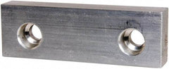 Gibraltar - 4" Wide x 1-1/4" High x 5/8" Thick, Flat/No Step Vise Jaw - Soft, Aluminum, Fixed Jaw, Compatible with 4" Vises - Eagle Tool & Supply