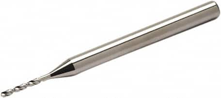 Seco - 0.5mm, 130° Point, Solid Carbide Micro Drill Bit - Eagle Tool & Supply