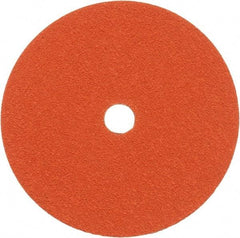 Norton - 7" Diam 7/8" Hole 50 Grit Fiber Disc - Ceramic, Series R980P - Eagle Tool & Supply
