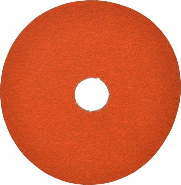 Norton - 5" Diam 7/8" Hole 60 Grit Fiber Disc - Ceramic, Series R980P - Eagle Tool & Supply