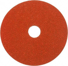 Norton - 5" Diam 7/8" Hole 50 Grit Fiber Disc - Ceramic, Series R980P - Eagle Tool & Supply