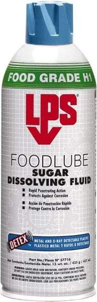 LPS - 15 oz Aerosol Spray Lubricant - Clear, 41°F to 203°F, Food Grade - Eagle Tool & Supply