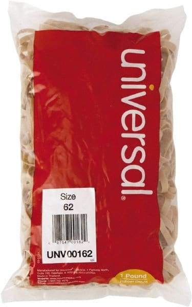 UNIVERSAL - 2-1/2" Circumference, 1/4" Wide, Standard Office Rubber Band Strapping - 490 Pieces - Eagle Tool & Supply