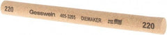 Value Collection - 220 Grit Aluminum Oxide Round Polishing Stone - Coarse/Medium Grade, 1/2" Wide x 6" Long x 1/2" Thick - Eagle Tool & Supply