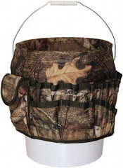 Bucket Boss - 20 Pocket General Purpose Holster - Polyester, Camouflage, 11" Wide x 11" High - Eagle Tool & Supply