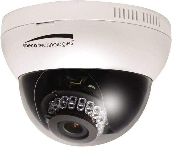 Speco - Indoor Variable Focal Lens Infrared Dome Camera - 3.6-16mm Lens, 1,080 Resolution Line, 5.11 Inch Diameter, 3.62 Inch High, ABS Plastic Housing, Color by Day, Black and White by Night Image - Eagle Tool & Supply