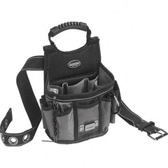 Bucket Boss - 13 Pocket General Purpose Holster - Ballistic Polyester, Black & Gray - Eagle Tool & Supply