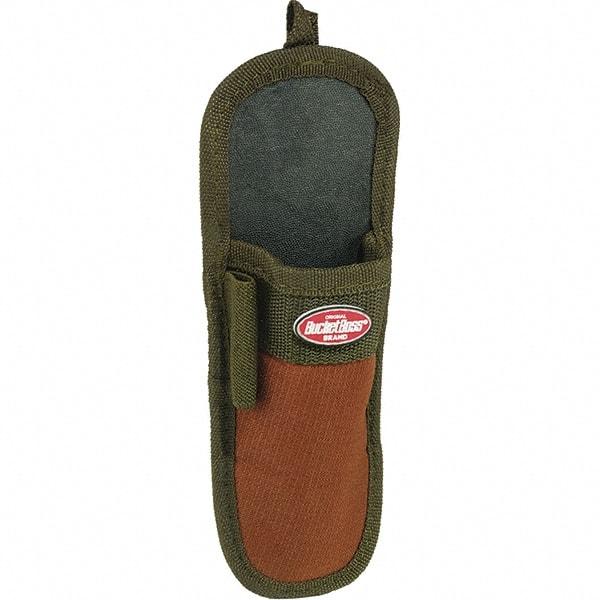 Bucket Boss - 1 Pocket Knife Holster - Polyester, Brown & Green - Eagle Tool & Supply