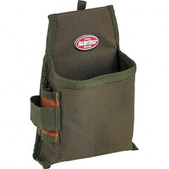 Bucket Boss - 1 Pocket General Purpose Holster - Polyester, Brown & Green - Eagle Tool & Supply