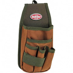 Bucket Boss - 5 Pocket General Purpose Holster - Polyester, Brown & Green - Eagle Tool & Supply