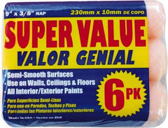 Premier Paint Roller - 3/8" Nap, 9" Wide Paint General Purpose Roller Cover - Medium Texture, Polyester - Eagle Tool & Supply