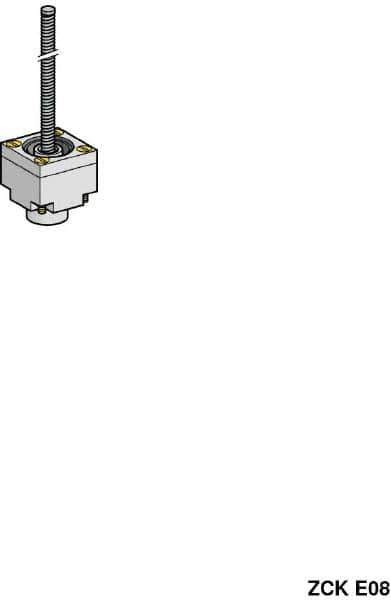 Telemecanique Sensors - 3.7 Inch Long, Limit Switch Head - For Use with ZCK Limit Switches - Eagle Tool & Supply