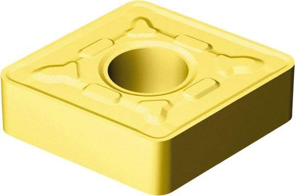Sandvik Coromant - CNMG644 MR Grade 2035 Carbide Turning Insert - TiAlN/TiN Finish, 80° Diamond, 3/4" Inscr Circle, 1/4" Thick, 1/16" Corner Radius - Eagle Tool & Supply