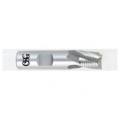 3/8 x 3/8 x 3/8 x 2-5/32 3 Fl HSS-CO Roughing Center Cutting End Mill -  Bright - Eagle Tool & Supply