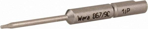Wera - 4mm Drive, Torx Plus Precision Screwdriver Bit - 1-3/4" OAL - Eagle Tool & Supply