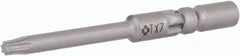 Wera - 4mm Drive, Torx Precision Screwdriver Bit - 1-9/16" OAL - Eagle Tool & Supply