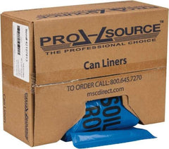 PRO-SOURCE - 32 Gal Capacity, Blue, Hazardous Waste Bag - 1.3 mil Thick x 30" Wide x 43" High, Roll - Eagle Tool & Supply