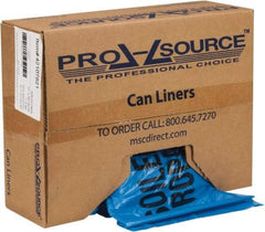 PRO-SOURCE - 45 Gal Capacity, Blue, Hazardous Waste Bag - 1.3 mil Thick x 37" Wide x 50" High, Roll - Eagle Tool & Supply