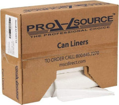 PRO-SOURCE - 1.1 mil Thick, Heavy-Duty Trash Bags - Hexene Resins, Roll Dispenser, 30" Wide x 36" High, Clear - Eagle Tool & Supply