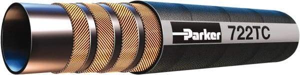 Parker - -10 Hose Size, 5/8" ID x 1.06" OD, 4,000 psi Work Pressure Hydraulic Hose - 4" Radius, Synthetic Rubber, -40°F to 257°F - Eagle Tool & Supply