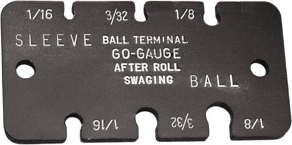 Loos & Co. - 1/16 to 1/8 Inch Range, Wire and Sheet Metal Gage - Use with Ball Terminals - Eagle Tool & Supply