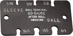 Loos & Co. - 1/16 to 1/8 Inch Range, Wire and Sheet Metal Gage - Use with Ball Terminals - Eagle Tool & Supply