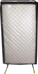 Singer Safety - 8' Long x 48" Wide, Fiberglass Modular Acoustic Screen/Frame - ASTM E-84 Specification, Metallic Gray - Eagle Tool & Supply