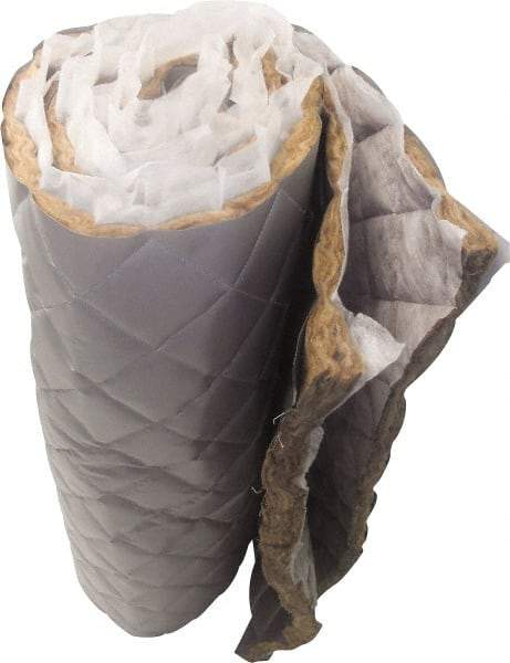 Singer Safety - 25' Long x 48" Wide, Fiberglass Roll - ASTM E-84 Specification, Metallic Gray - Eagle Tool & Supply